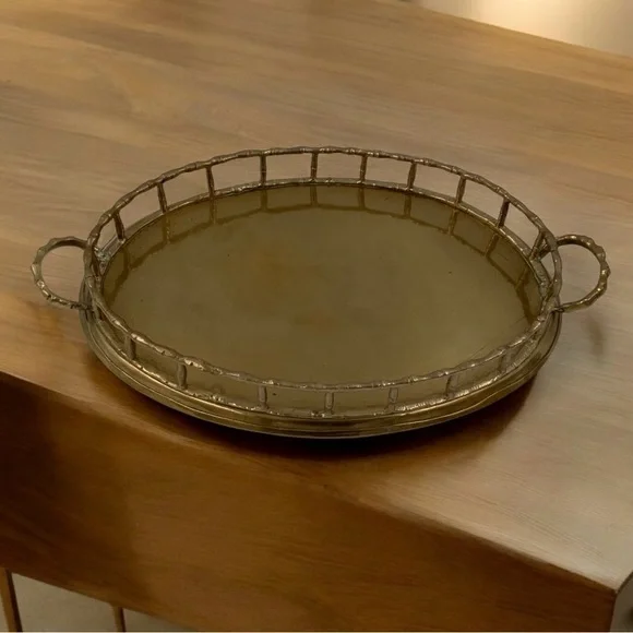 Mid Century Brass Wine Serving Set, Tray, Pitcher And Goblets, Functional Decor - Picture 3 of 10